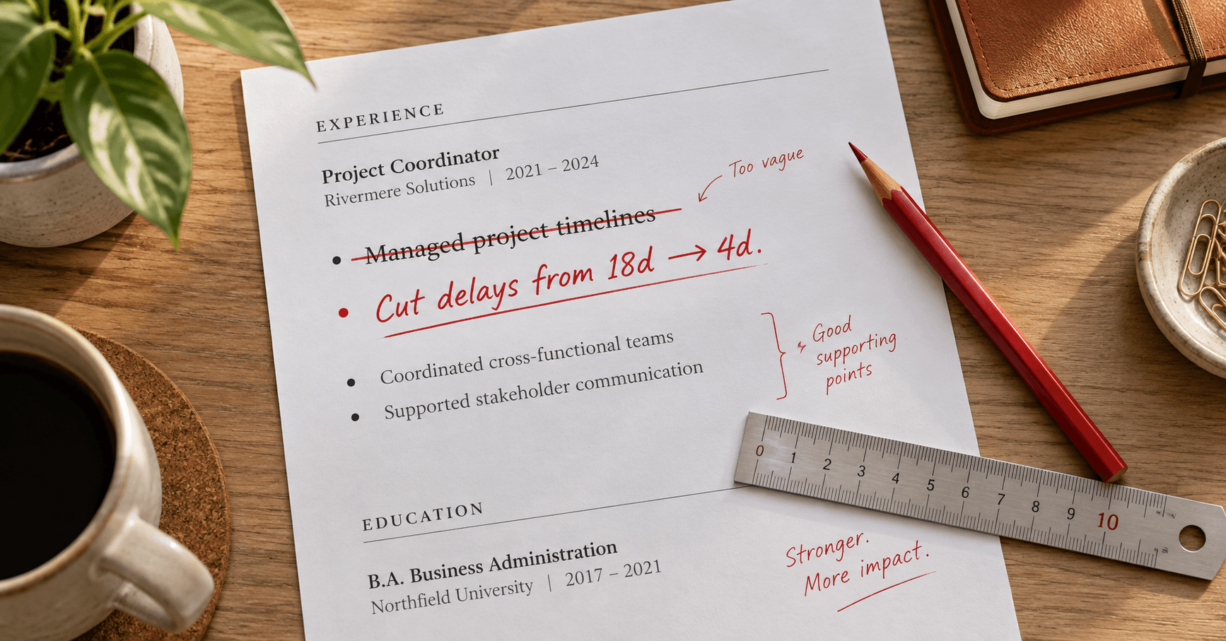 How to Quantify Resume Bullets: 30 Before/After Examples, No Fake Numbers