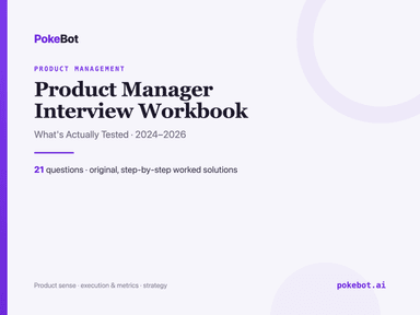 Product Manager Interview Workbook cover