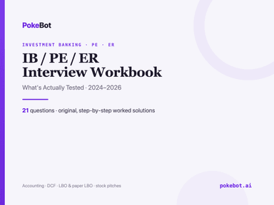 IB / PE / Equity Research Interview Workbook cover