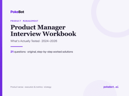 Product Manager Interview Workbook cover