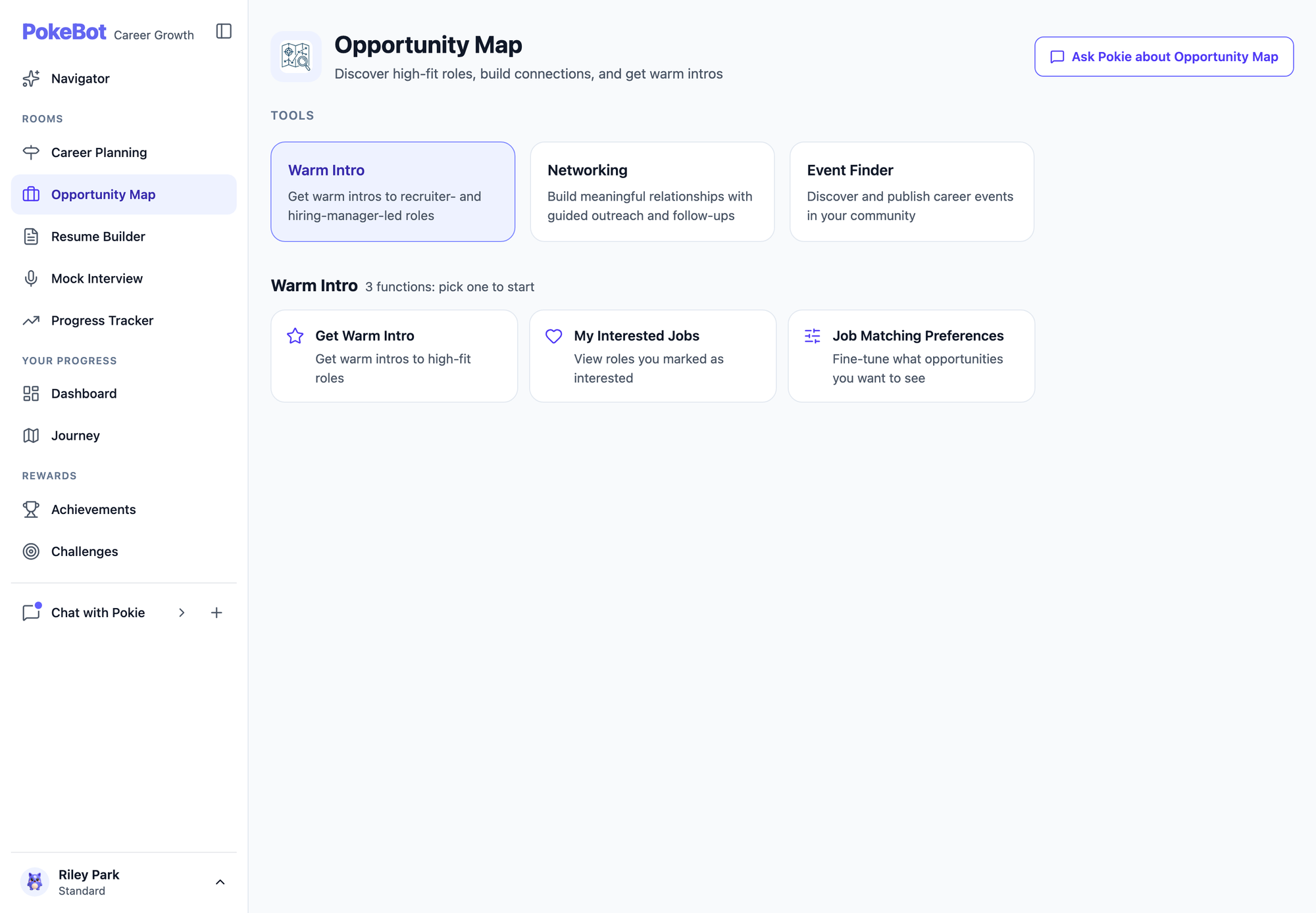 Rooms - Five Career Rooms, Each With Its Own Page | PokeBot
