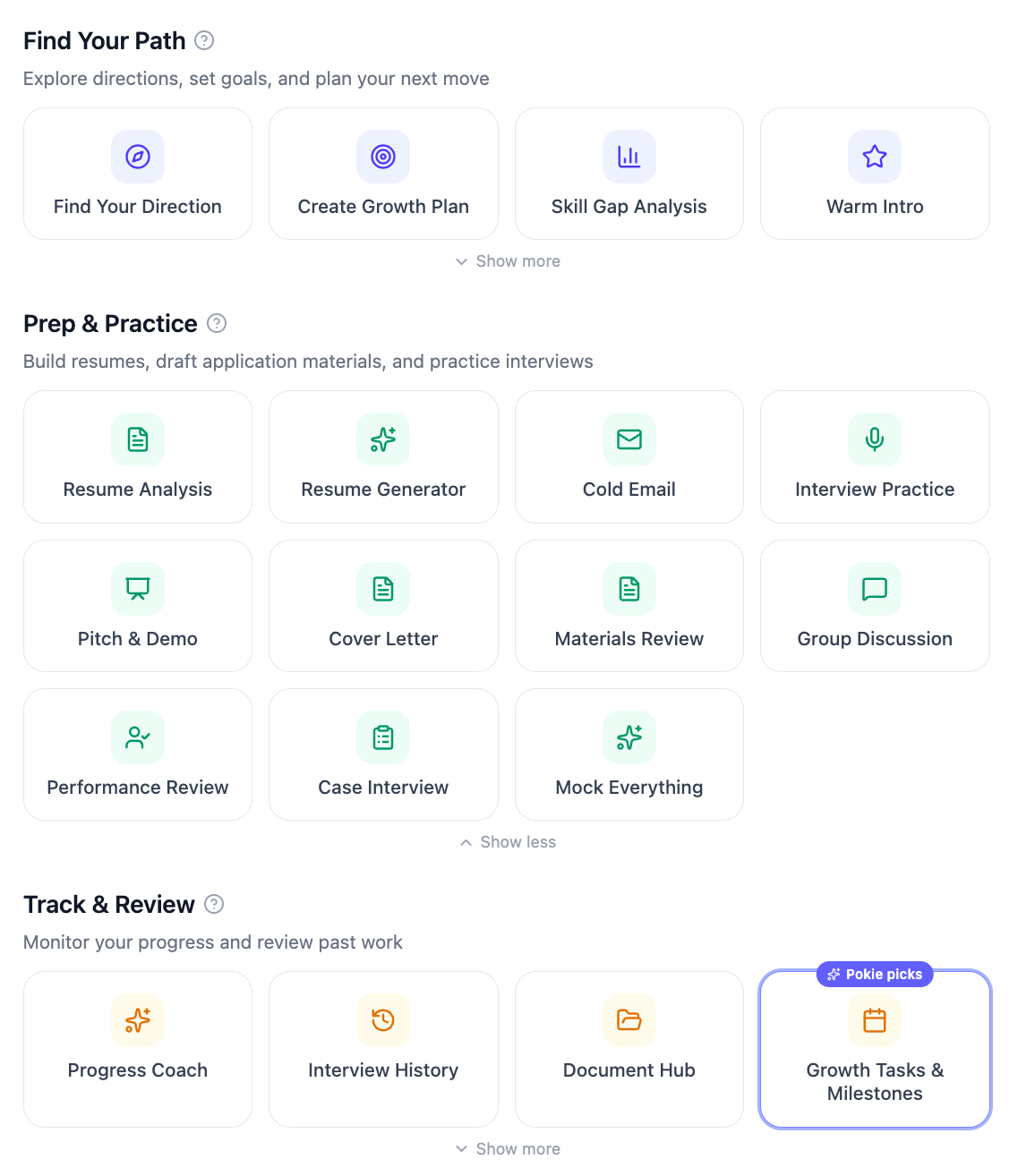 Quick-Access Shortcuts