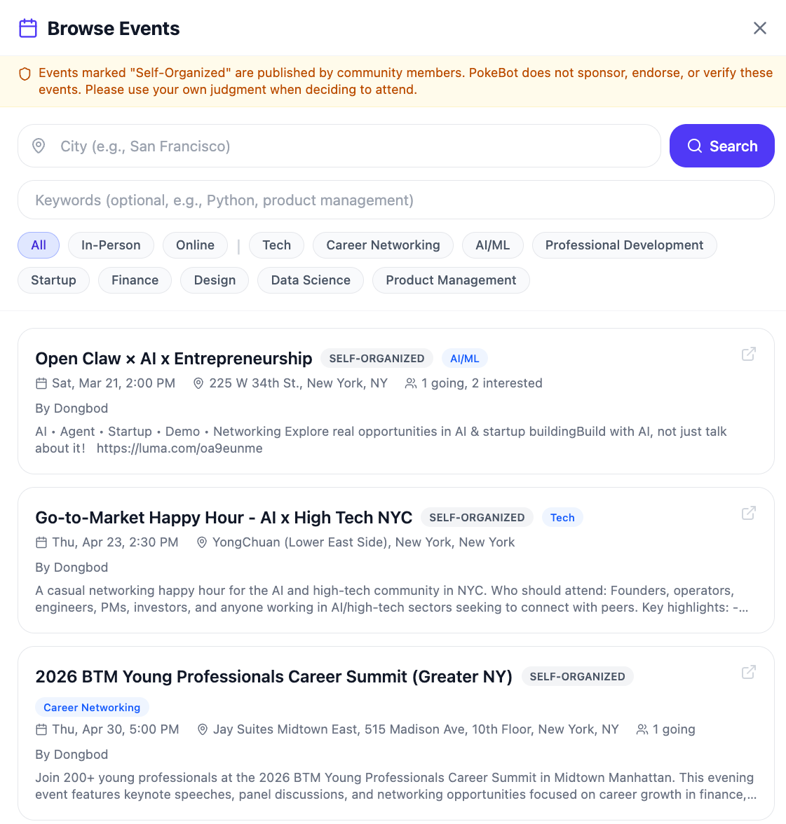 Event Finder