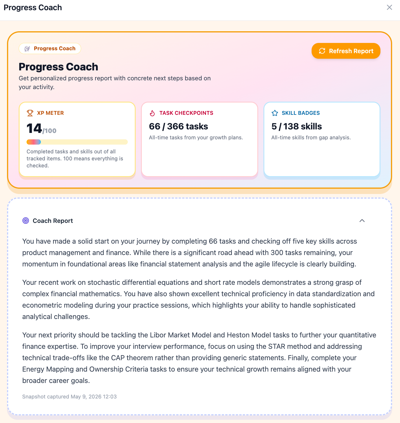 Progress Coach
